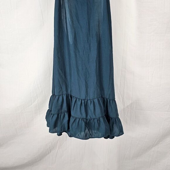 Free People Intimately Raven Green Slip Dress Lightweight Semi Sheer Women's S - Picture 4 of 8